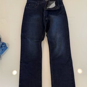 Men's Dark Blue Straight Jeans
